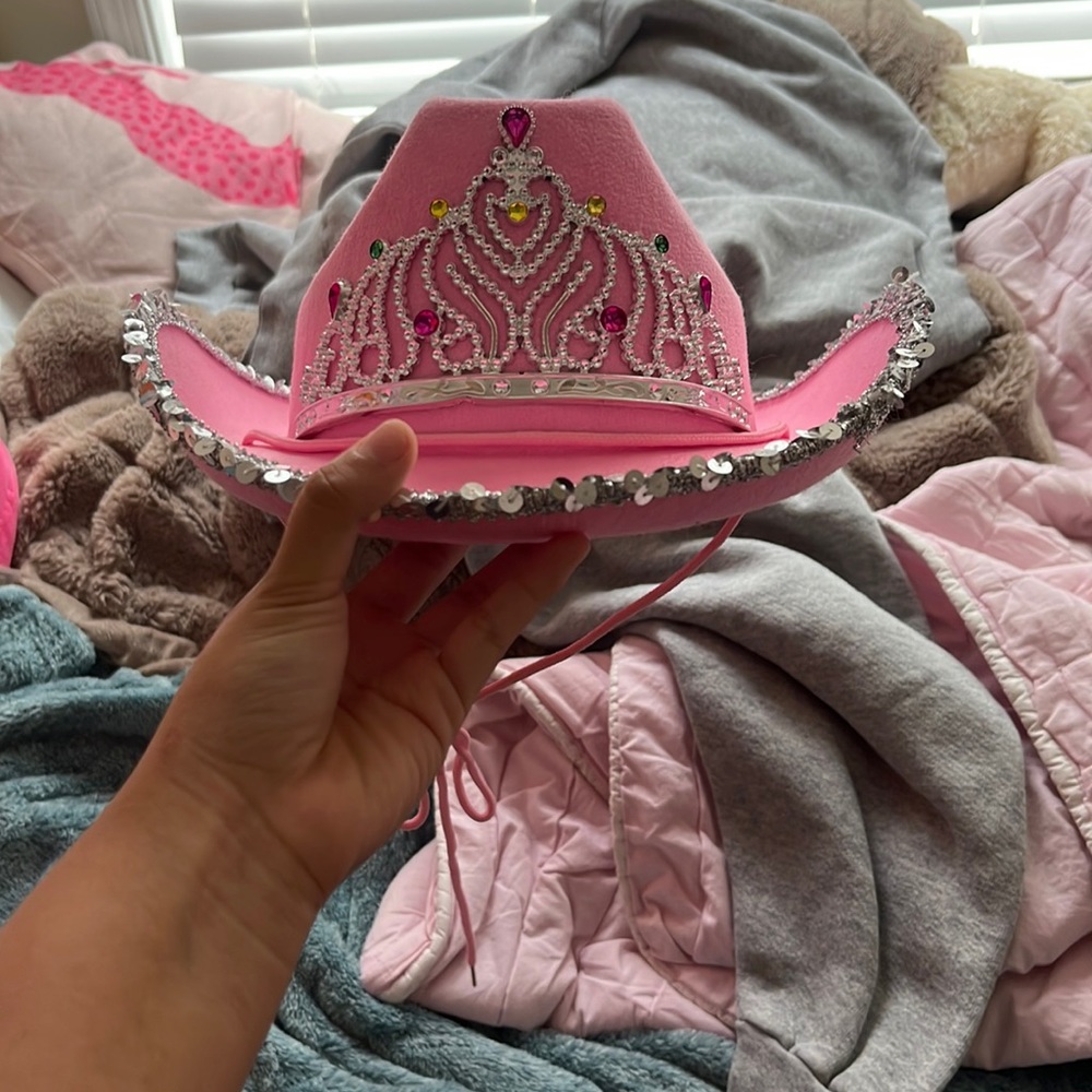 Pink cowgirl hat